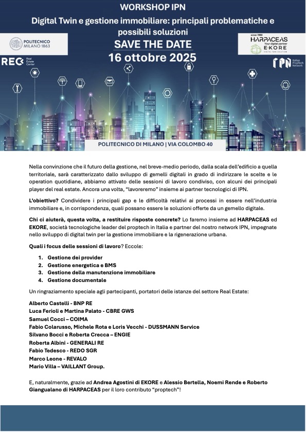 Digital Twin e gestione immobiliare: principali problematiche e possibili soluzioni
